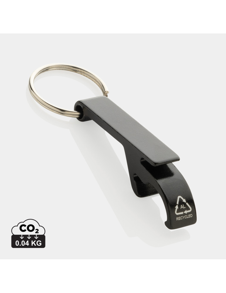 Porte-clés décapsuleur en aluminium recyclé RCS personnalisable