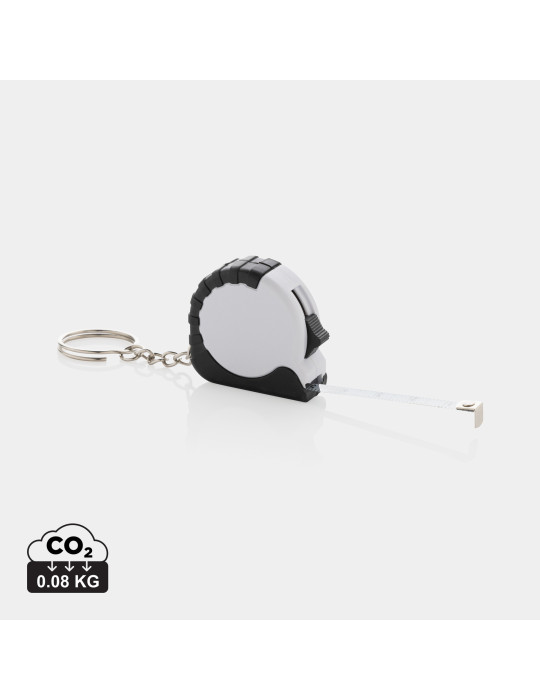 Porte-clés avec ruban de 1M en ABS RCS MeasureMate personnalisable