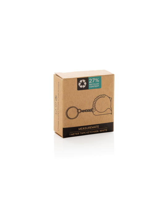 Porte-clés avec ruban de 1M en ABS RCS MeasureMate personnalisable