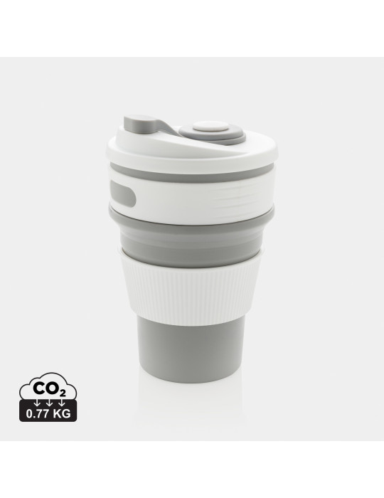 Mug pliable en silicone 350 ml personnalisable