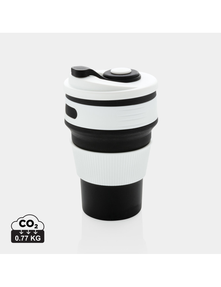 Mug pliable en silicone 350 ml personnalisable