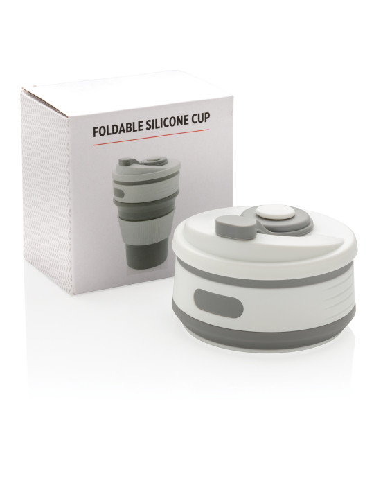 Mug pliable en silicone 350 ml personnalisable
