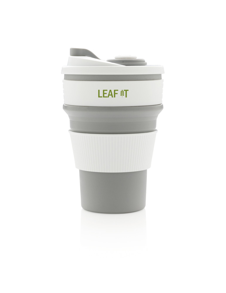 Mug pliable en silicone 350 ml personnalisable