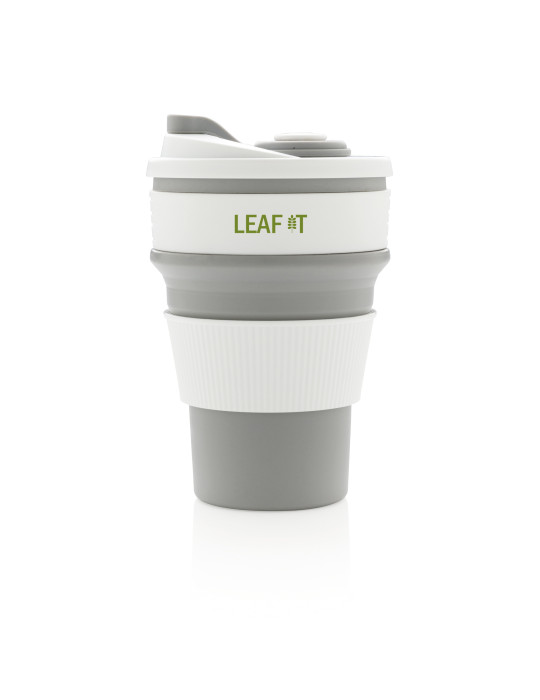Mug pliable en silicone 350 ml personnalisable