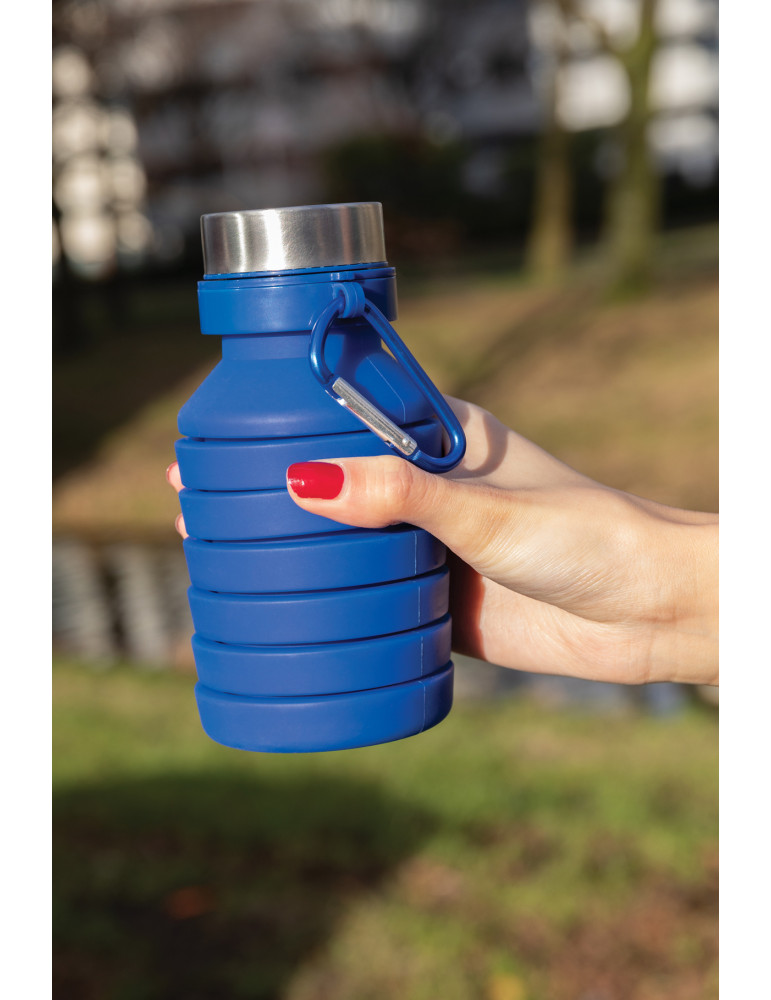 Gourde pliable en silicone 550 ml personnalisable