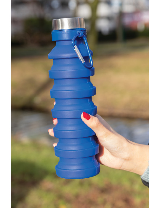 Gourde pliable en silicone 550 ml personnalisable