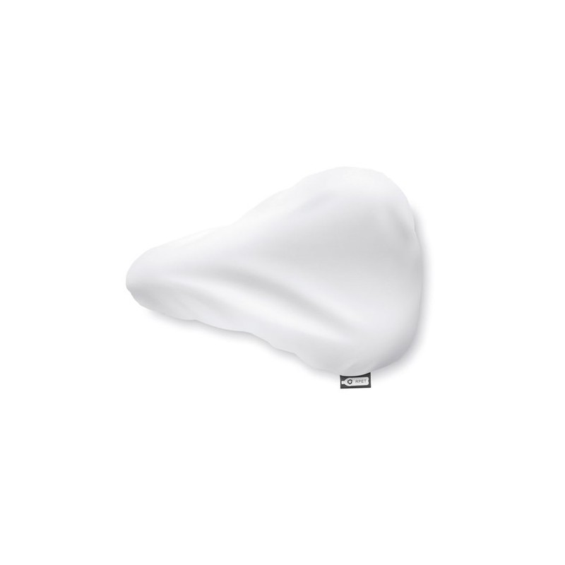 Housse de selle  personnalisée RPET - BYPRO Matières : PET recyclé Couleurs : blanc personnalisable avec votre logo