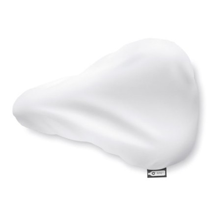 Housse de selle  personnalisée RPET - BYPRO Matières : PET recyclé Couleurs : blanc personnalisable avec votre logo