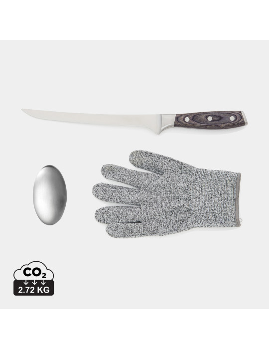 Set de filetage Vinga Kaiser avec gant et savon métallique personnalisable