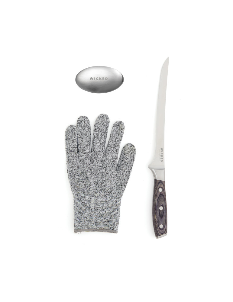 Set de filetage Vinga Kaiser avec gant et savon métallique personnalisable