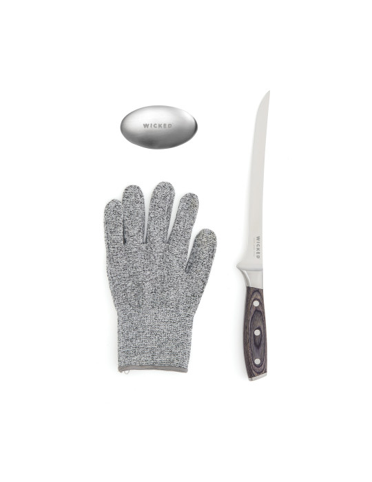 Set de filetage Vinga Kaiser avec gant et savon métallique personnalisable