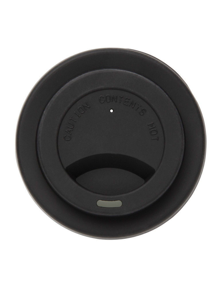 Mug réutilisable PP 270 ml avec bande silicone personnalisable