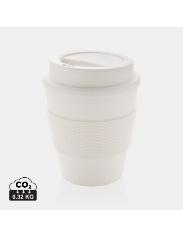 Mug PP 350 ml avec couvercle vissé personnalisable