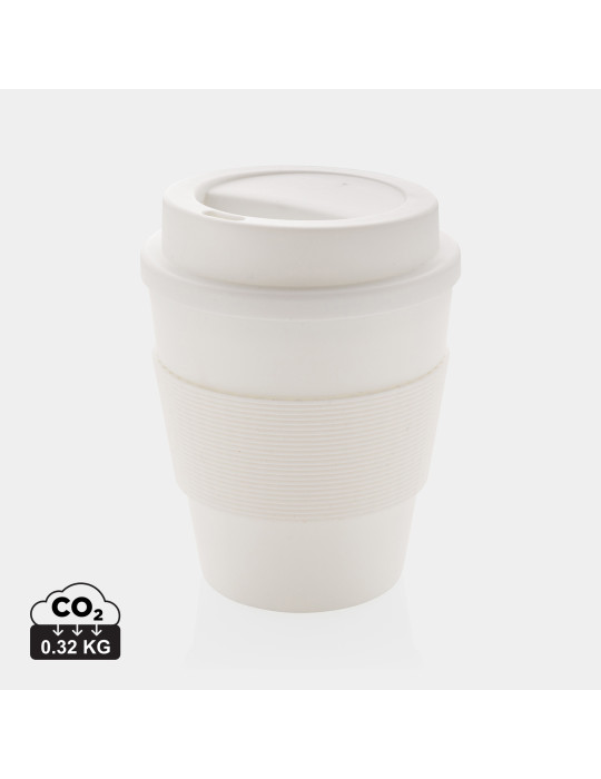 Mug PP 350 ml avec couvercle vissé personnalisable