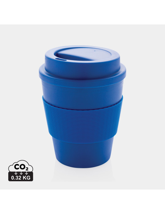 Mug PP 350 ml avec couvercle vissé personnalisable