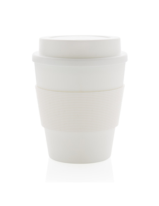 Mug PP 350 ml avec couvercle vissé personnalisable