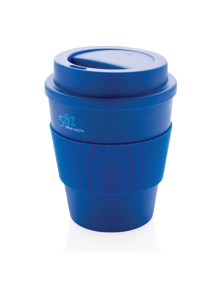 Mug PP 350 ml avec couvercle vissé personnalisable