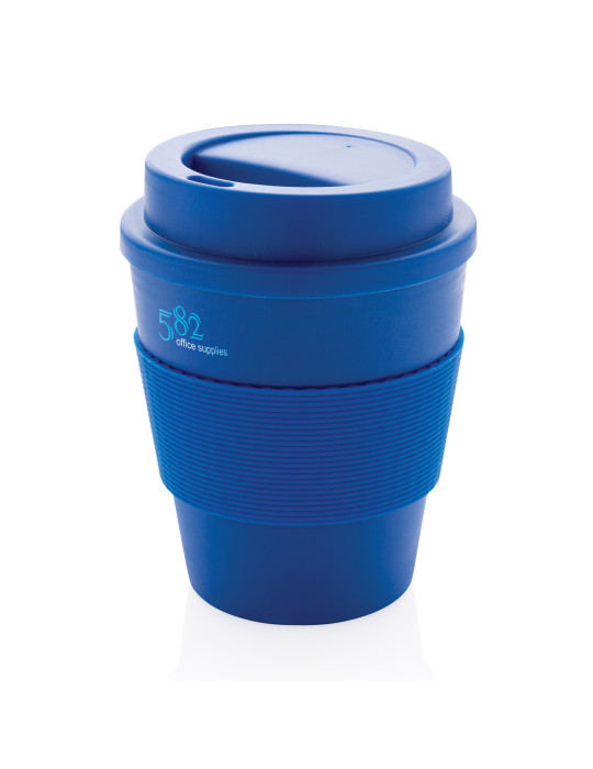 Mug PP 350 ml avec couvercle vissé personnalisable