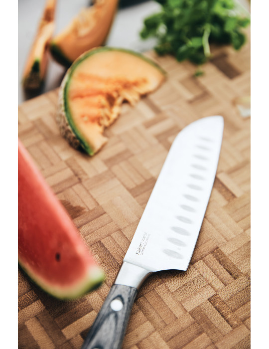 Couteau Santoku Vinga Kaiser lame 14 cm personnalisable