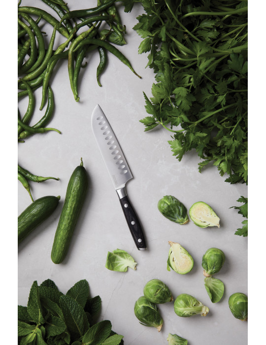 Couteau Santoku Vinga Kaiser lame 14 cm personnalisable