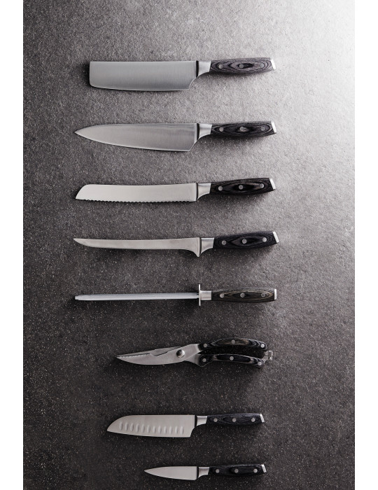 Couteau Santoku Vinga Kaiser lame 14 cm personnalisable