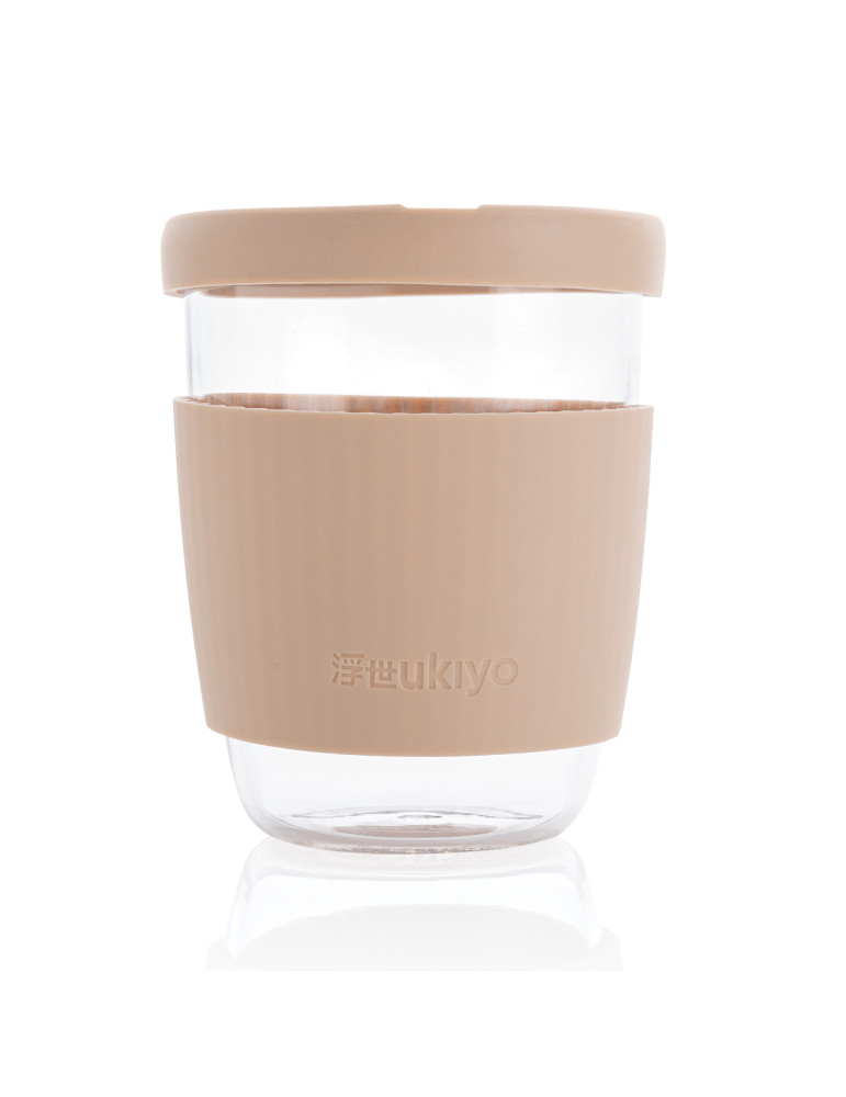 Verre Ukiyo 360 ml avec manchon silicone personnalisable
