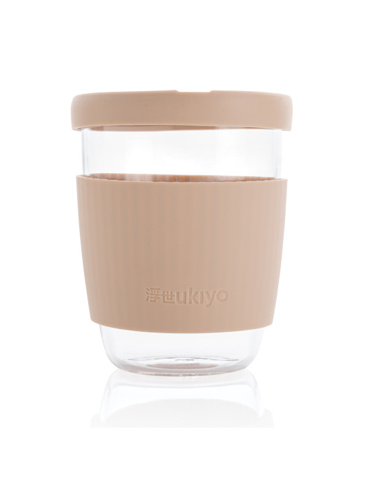 Verre Ukiyo 360 ml avec manchon silicone personnalisable