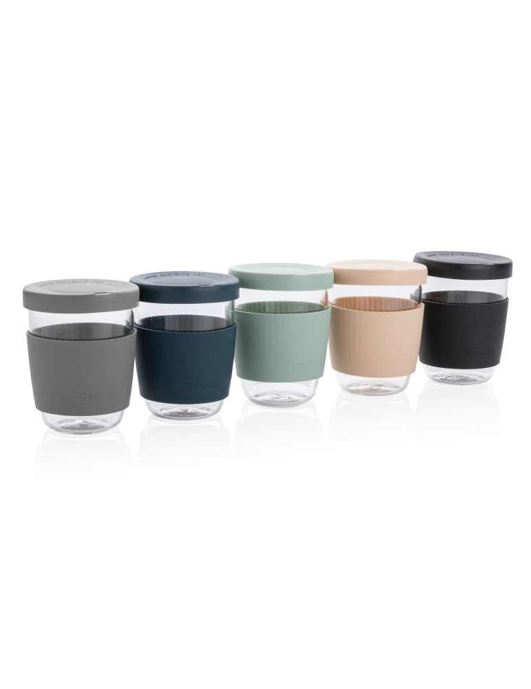 Verre Ukiyo 360 ml avec manchon silicone personnalisable