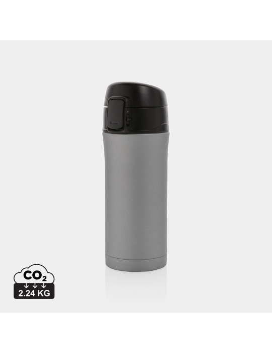 Mug inox mat 300 ml à bouchon verrouillable personnalisable