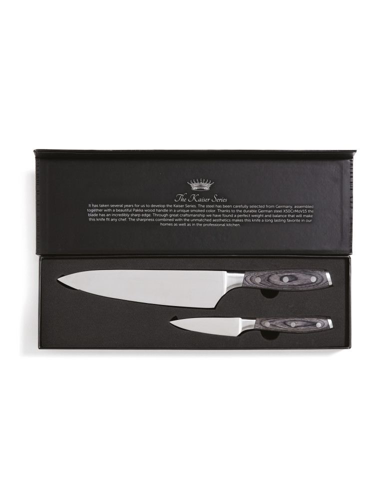 Set Vinga Kaiser couteau de chef et petit couteau personnalisable