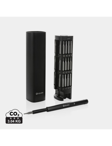 Ensemble de tournevis 46 pcs en aluminium recyclé RCS Gear X GearX personnalisable