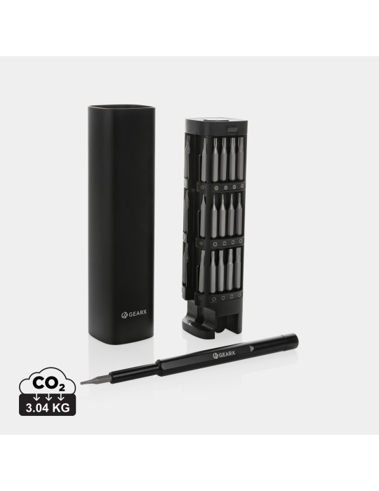 Ensemble de tournevis 46 pcs en aluminium recyclé RCS Gear X GearX personnalisable