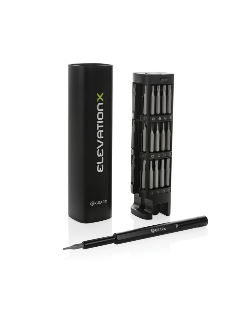 Ensemble de tournevis 46 pcs en aluminium recyclé RCS Gear X GearX personnalisable