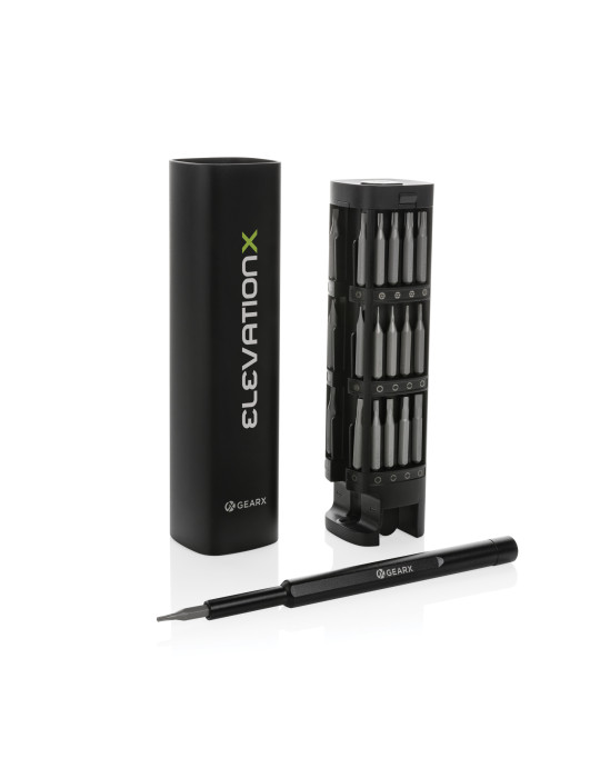 Ensemble de tournevis 46 pcs en aluminium recyclé RCS Gear X GearX personnalisable