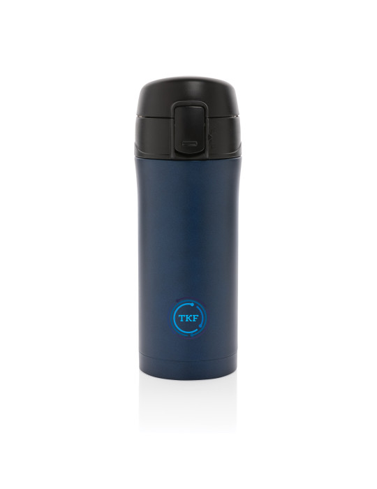 Mug inox mat 300 ml à bouchon verrouillable personnalisable