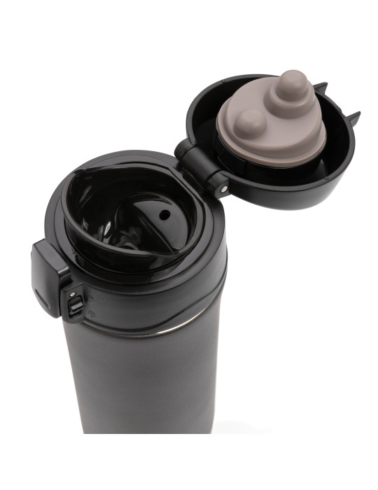 Mug inox mat 300 ml à bouchon verrouillable personnalisable