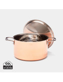 Casserole trois couches Vinga Baron finition cuivre personnalisable