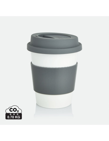 Tasse PLA 350 ml avec couvercle silicone personnalisable
