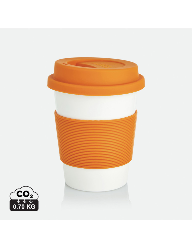 Tasse PLA 350 ml avec couvercle silicone personnalisable