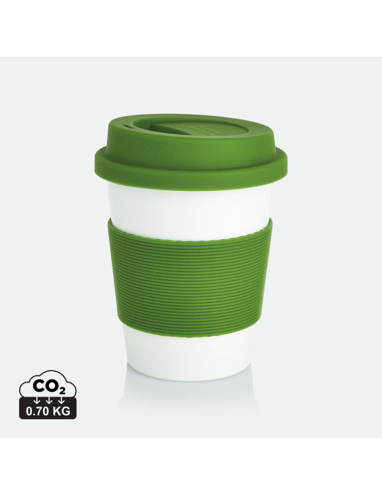 Tasse PLA 350 ml avec couvercle silicone personnalisable