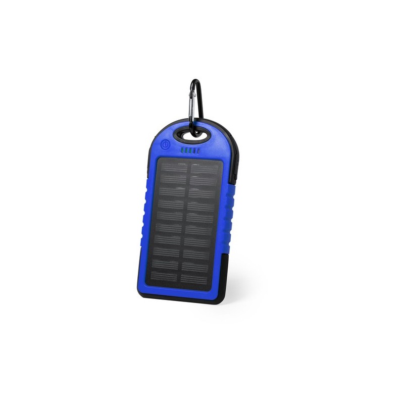 Batterie Solaire Économique 4000mAh - Power Bank Personnalisé Lenard Couleurs : bleu