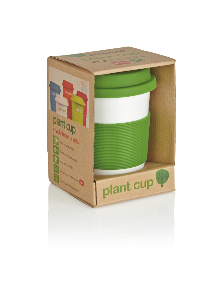 Tasse PLA 350 ml avec couvercle silicone personnalisable