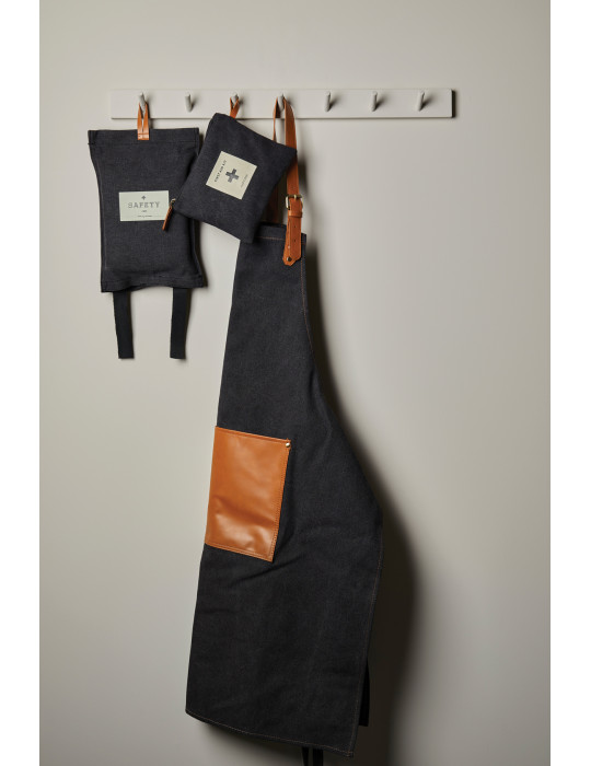 Tablier Vinga Asado en toile lavée 500 g/m² personnalisable