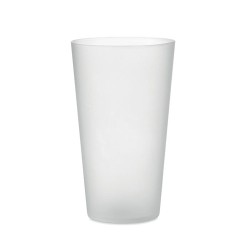 Gobelet réutilisable  500ml - FESTA LARGE Matières : polypropylène (PP) Couleurs : blanc transparent