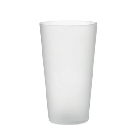 Gobelet réutilisable  500ml - FESTA LARGE Matières : polypropylène (PP) Couleurs : blanc transparent