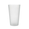 Gobelet réutilisable  500ml - FESTA LARGE Matières : polypropylène (PP) Couleurs : blanc transparent