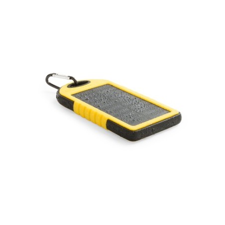 Batterie Solaire Économique 4000mAh - Power Bank Personnalisé Lenard Couleurs : bleu cadeau collaborateur premium
