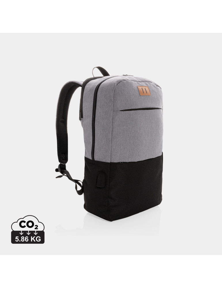 Sac à dos ordinateur 15,6 pouces USB et RFID personnalisable