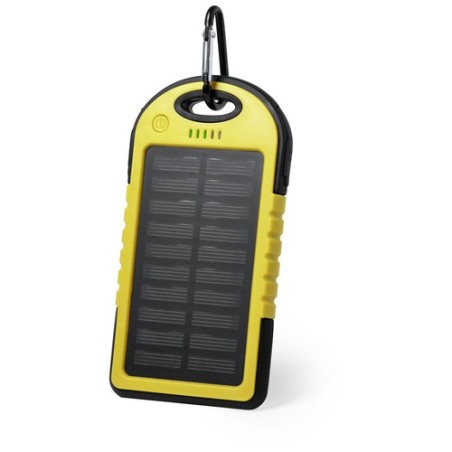 Batterie Solaire Économique 4000mAh - Power Bank Personnalisé Lenard Couleurs : bleu goodies publicitaire événementiel