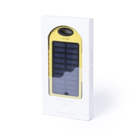 Batterie Solaire Économique 4000mAh - Power Bank Personnalisé Lenard Couleurs : bleu goodies entreprise design